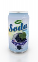 330ml grape flavor soda water